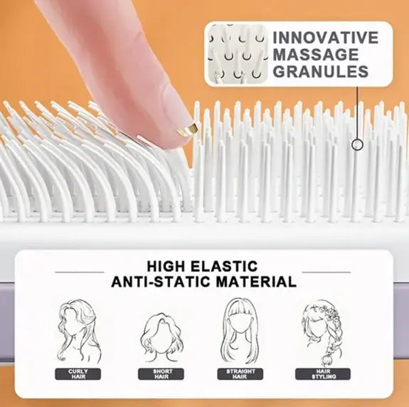Sanvera™ Self-Cleaning Detangle Hairbrush
