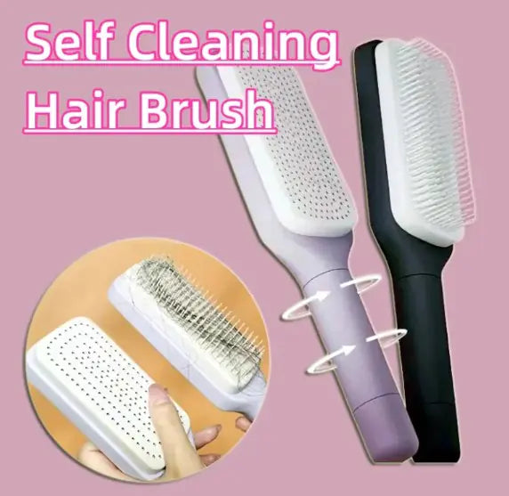 Sanvera™ Self-Cleaning Detangle Hairbrush