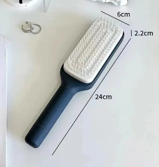 Sanvera™ Self-Cleaning Detangle Hairbrush